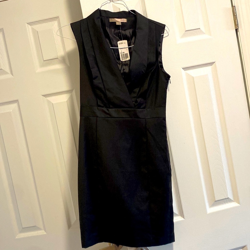 NWT Sheath Wrap Dress Charcoal Grey